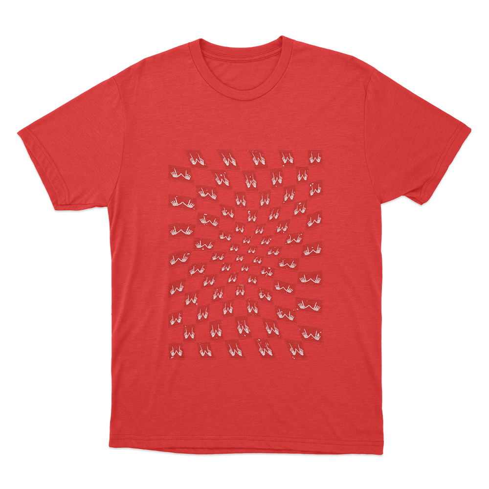 Checkerboard Unisex T Shirt Red Checkerboard Unisex T Shirt Red