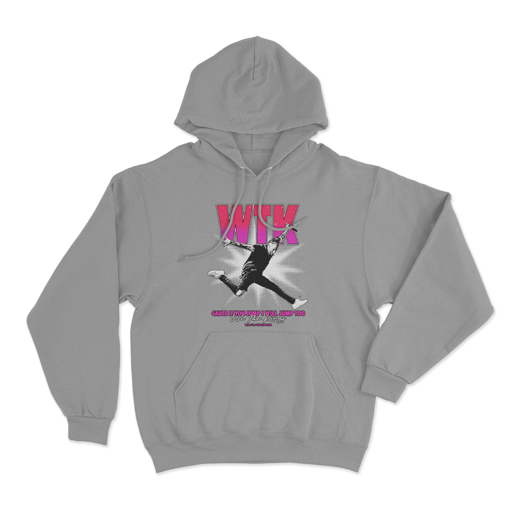 Jump Unisex Hoodie Grey Jump Unisex Hoodie Grey