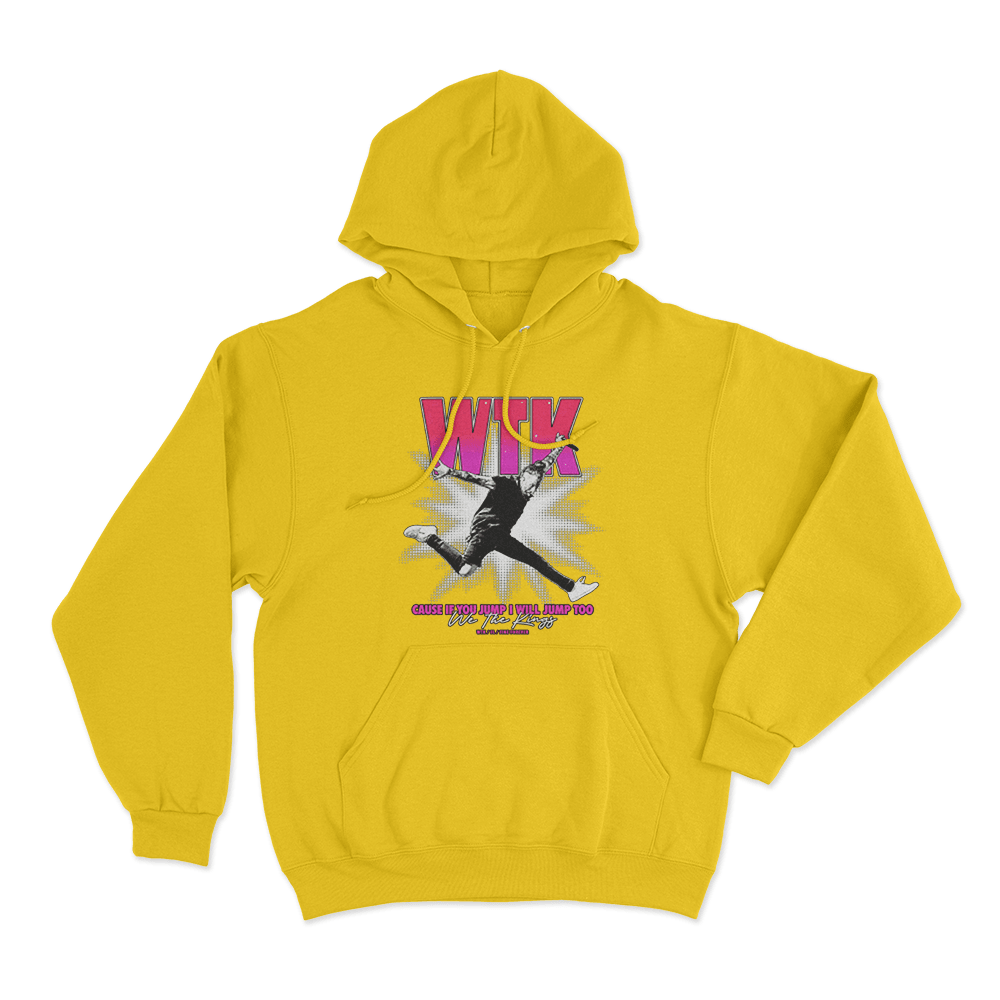 Jump Unisex Hoodie Yellow Jump Unisex Hoodie Yellow