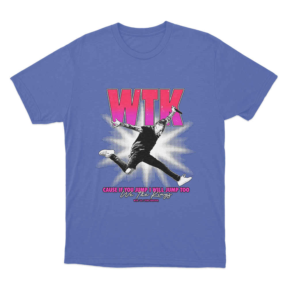 Jump Unisex T Shirt Blue Jump Unisex T Shirt Blue