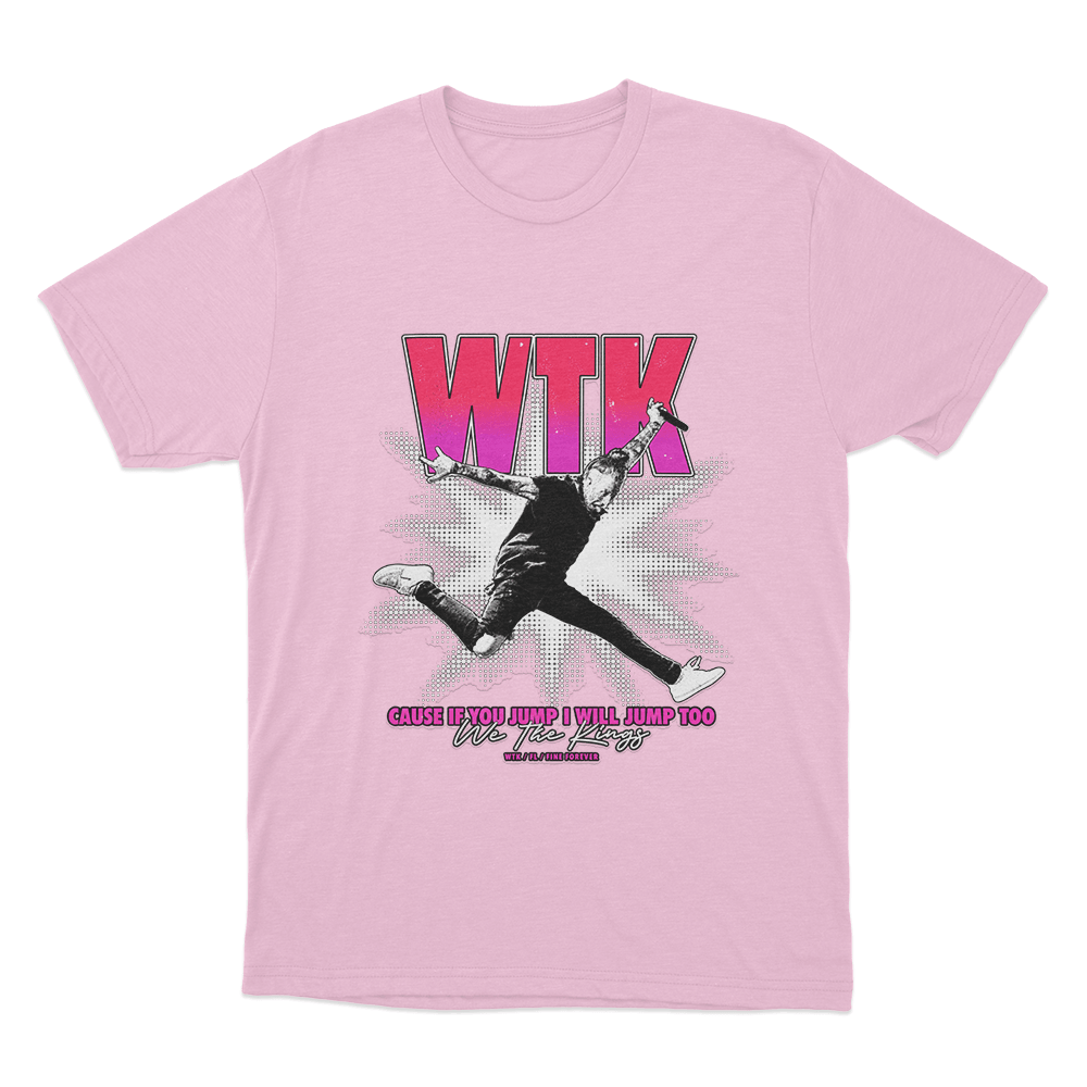 Jump Unisex T Shirt Pink Jump Unisex T Shirt Pink