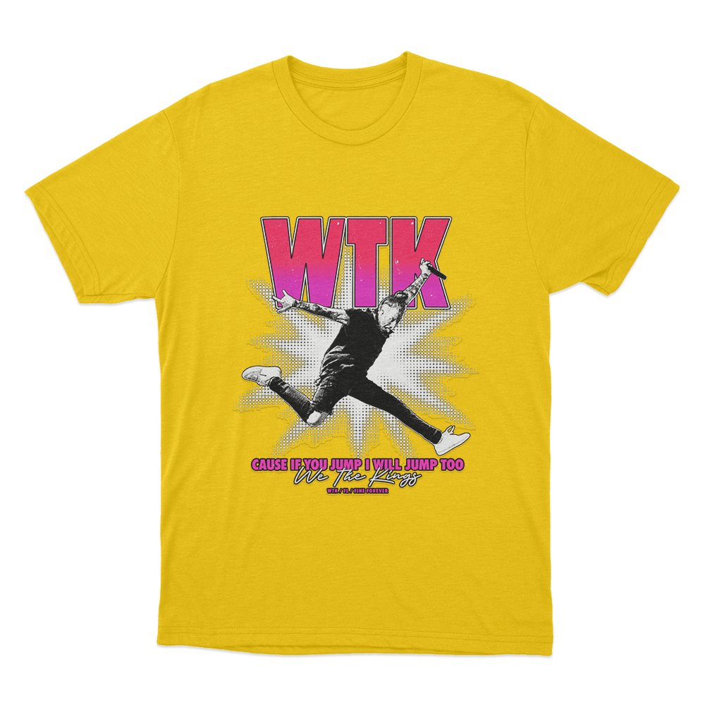 Jump Unisex T Shirt Yellow Jump Unisex T Shirt Yellow
