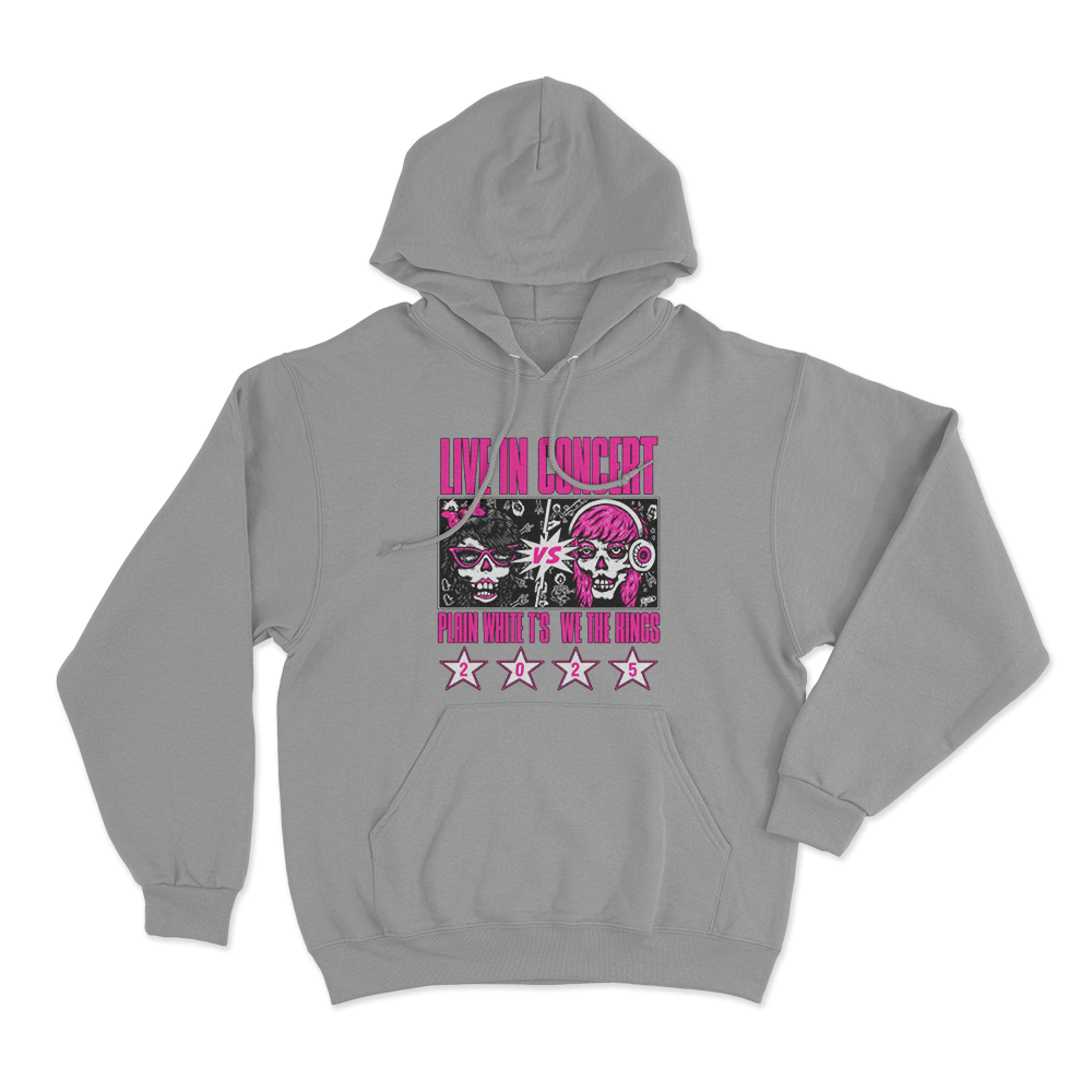 Live In Concert Unisex Hoodie Grey Live In Concert Unisex Hoodie Grey
