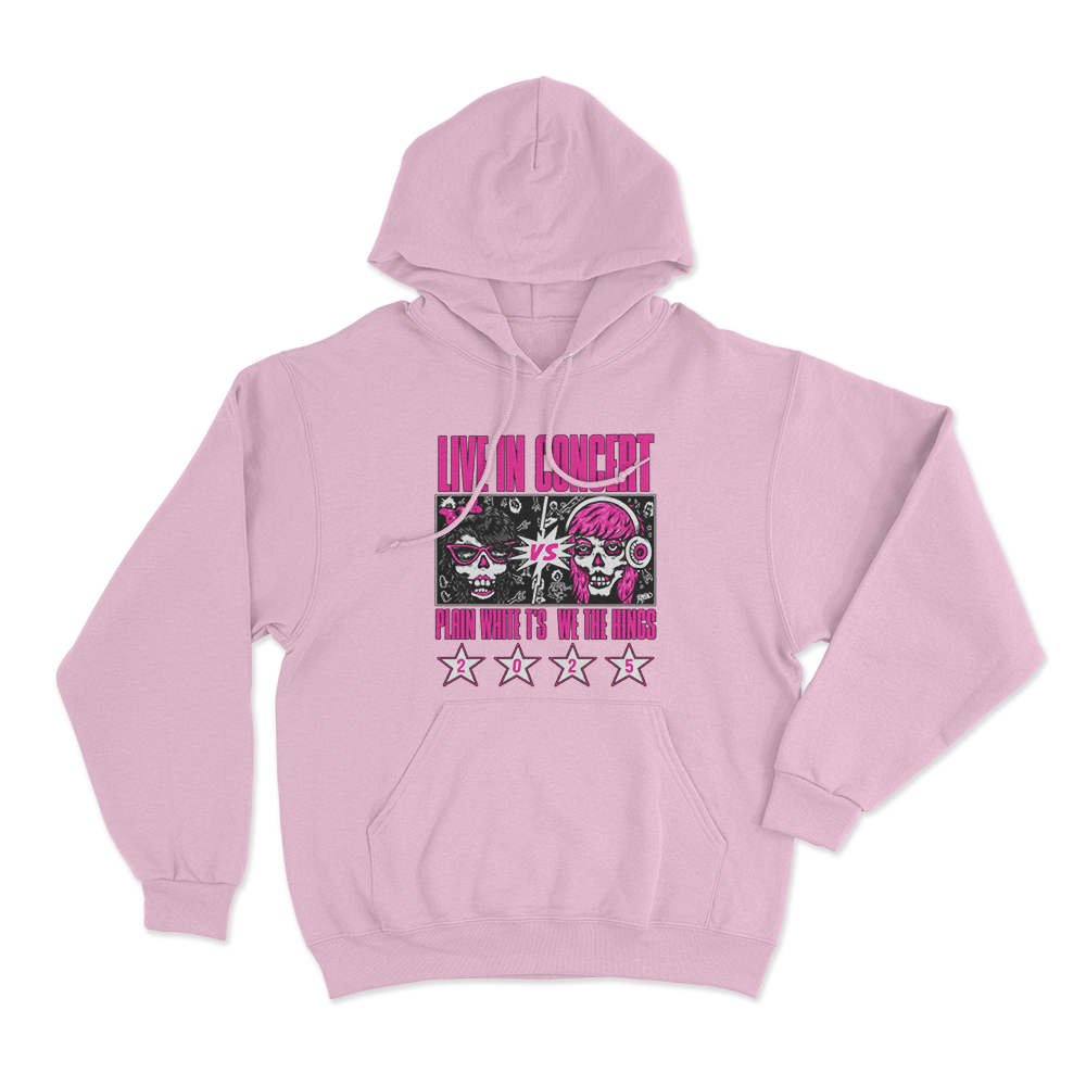 Live In Concert Unisex Hoodie Pink Live In Concert Unisex Hoodie Pink