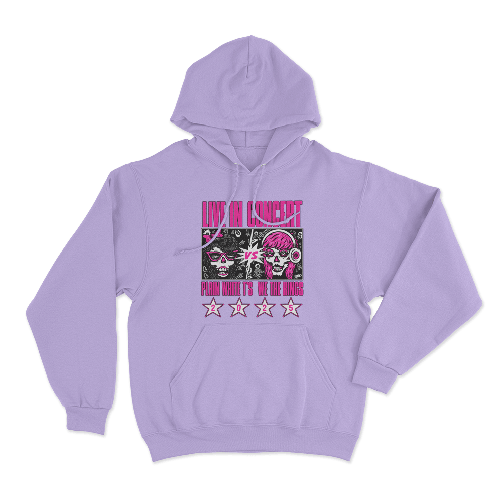 Live In Concert Unisex Hoodie Purple Live In Concert Unisex Hoodie Purple
