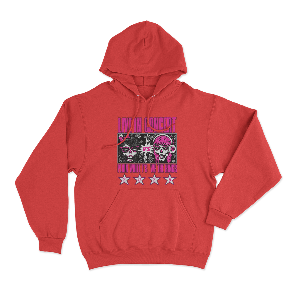 Live In Concert Unisex Hoodie Red Live In Concert Unisex Hoodie Red