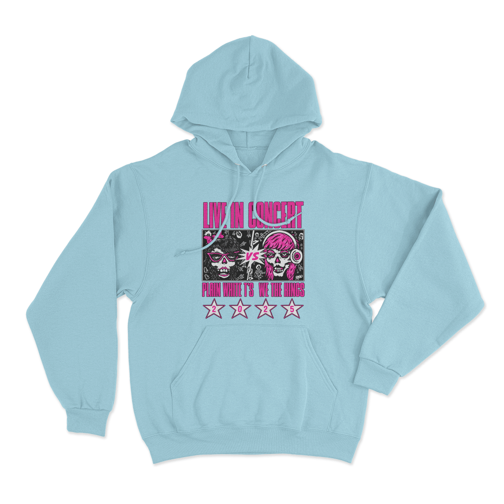 Live In Concert Unisex Hoodie Sky Blue Live In Concert Unisex Hoodie Sky Blue