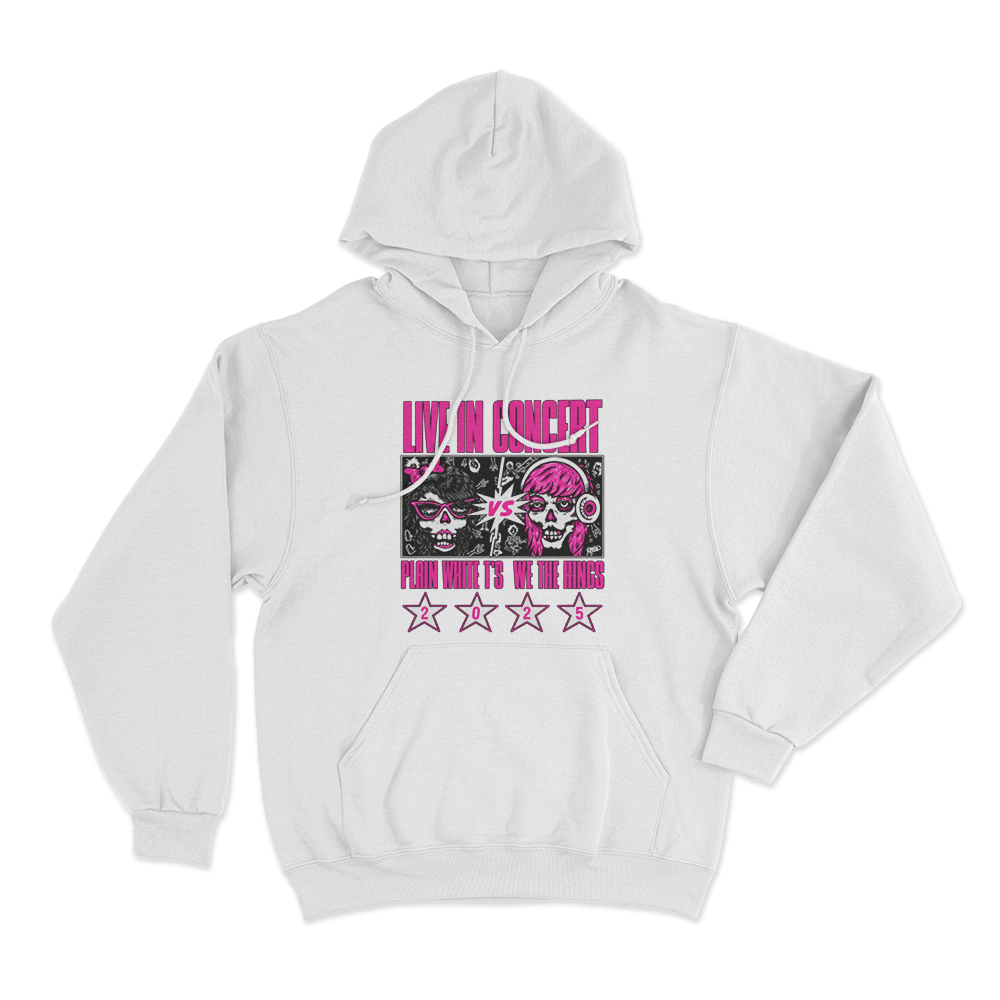 Live In Concert Unisex Hoodie White Live In Concert Unisex Hoodie White