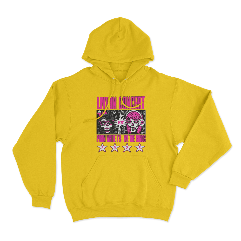 Live In Concert Unisex Hoodie Yellow Live In Concert Unisex Hoodie Yellow
