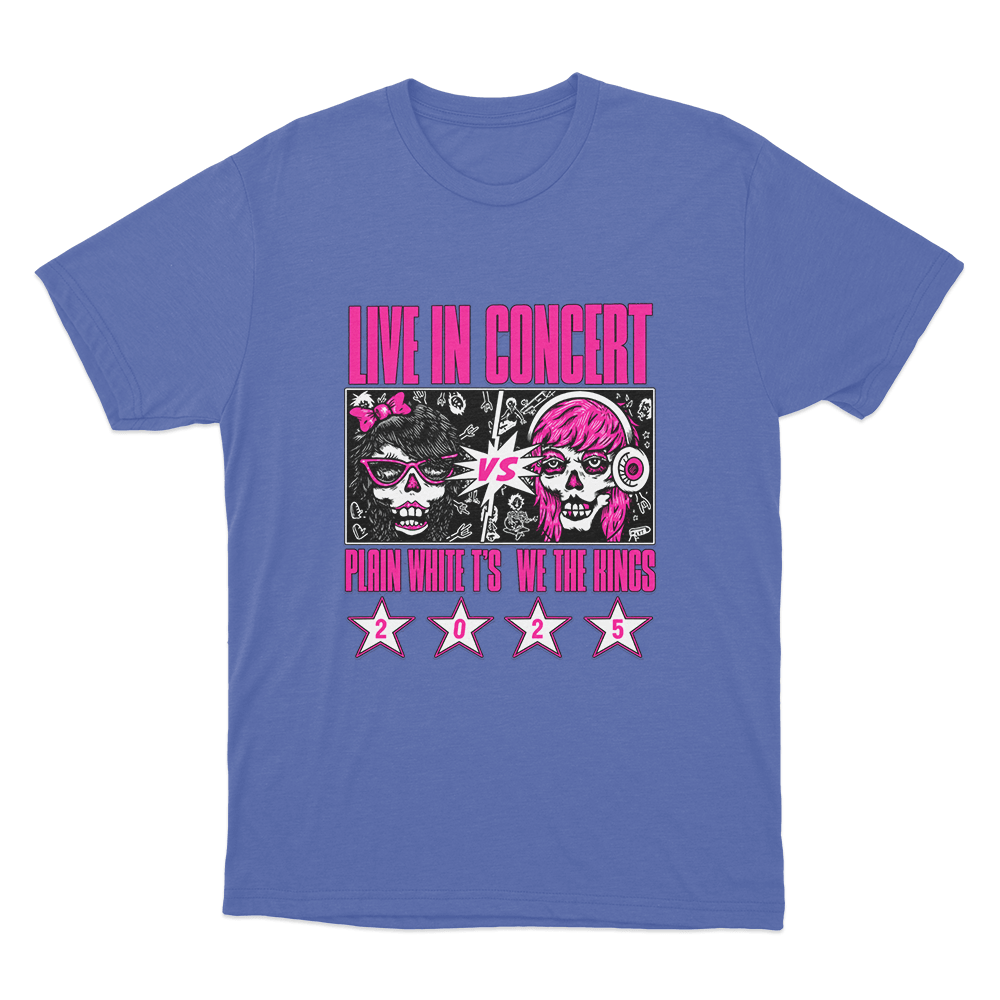 Live In Concert Unisex T Shirt Blue Live In Concert Unisex T Shirt Blue