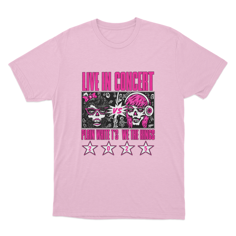 Live In Concert Unisex T Shirt Pink Live In Concert Unisex T Shirt Pink