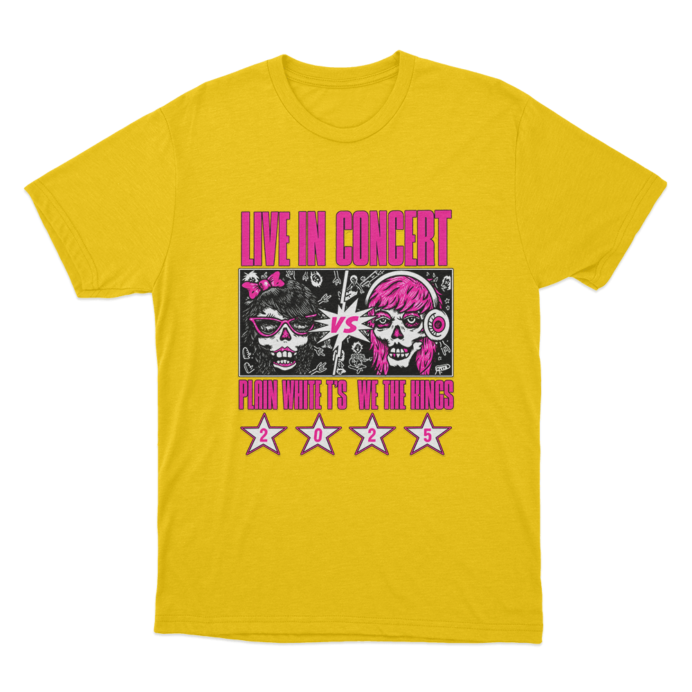 Live In Concert Unisex T Shirt Yellow Live In Concert Unisex T Shirt Yellow