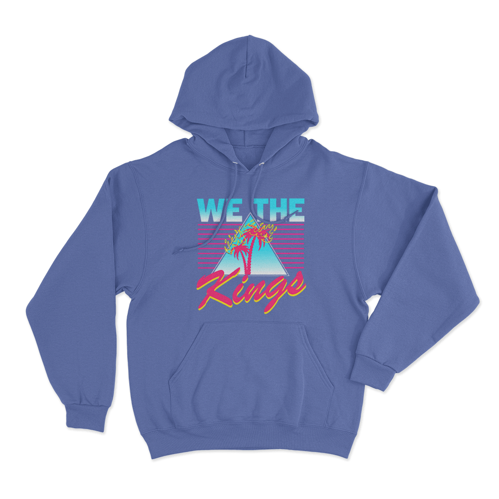 Palm Tree Unisex Hoodie Blue Palm Tree Unisex Hoodie Blue