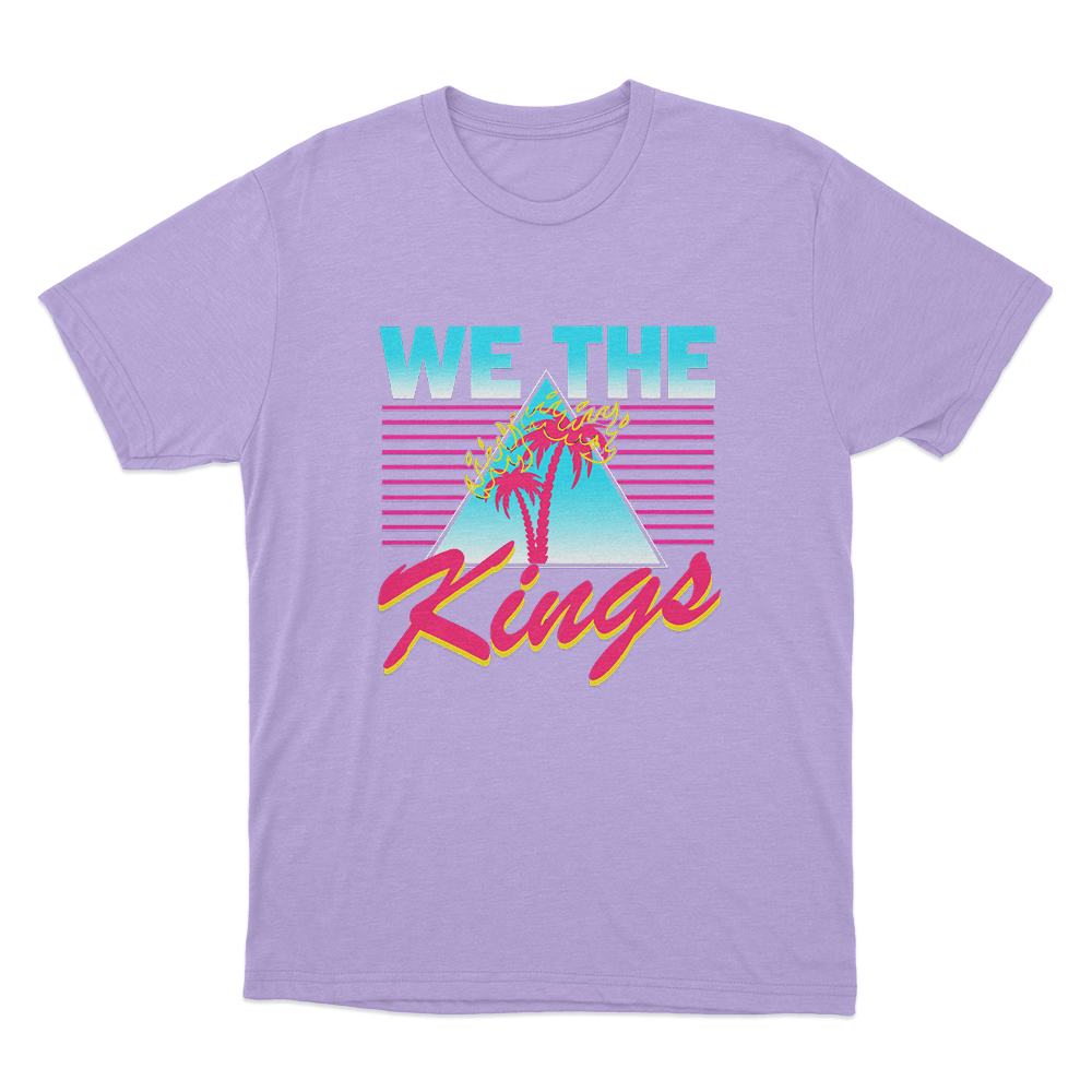 Palm Tree Unisex T Shirt Purple Palm Tree Unisex T Shirt Purple