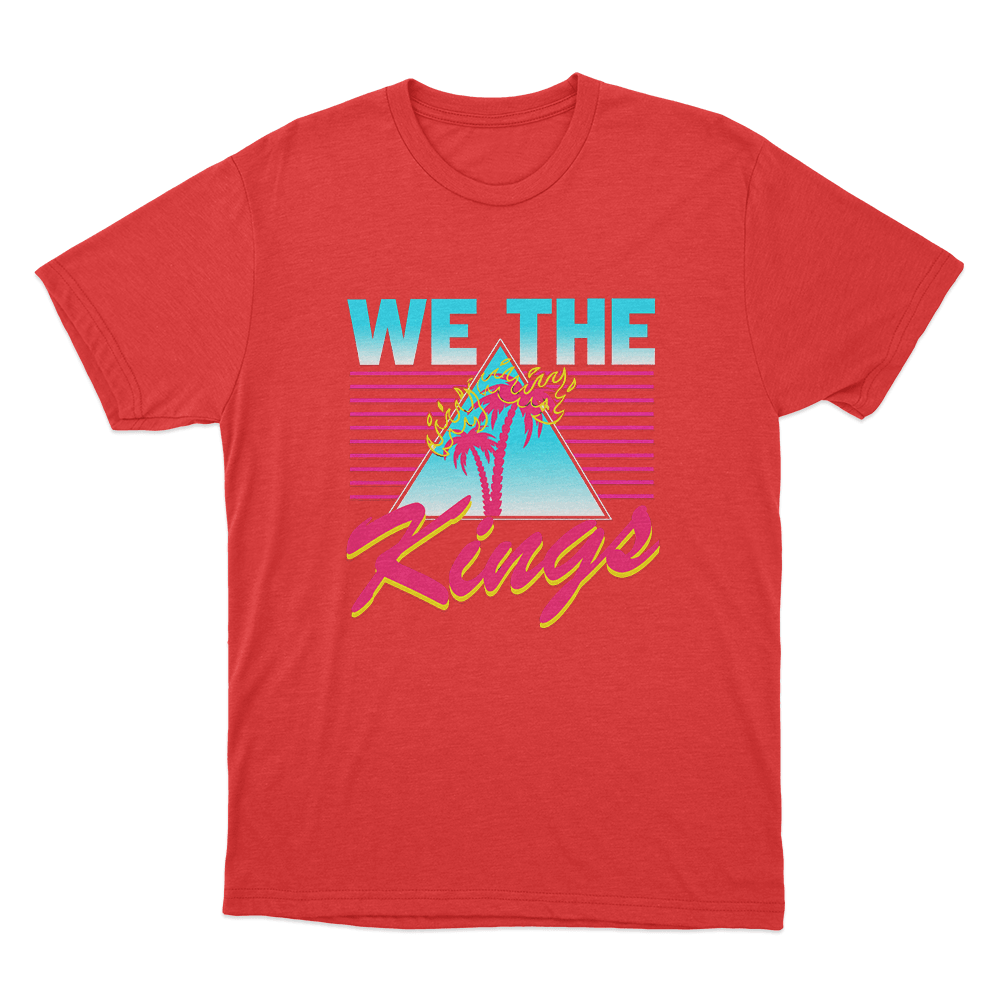 Palm Tree Unisex T Shirt Red Palm Tree Unisex T Shirt Red