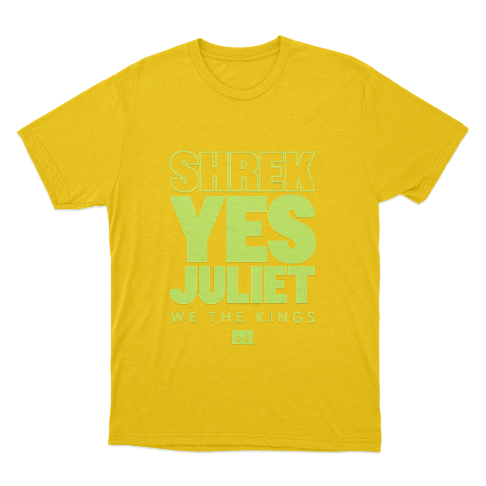 Shrek Yes Juliet Unisex T Shirt Yellow Shrek Yes Juliet Unisex T Shirt Yellow