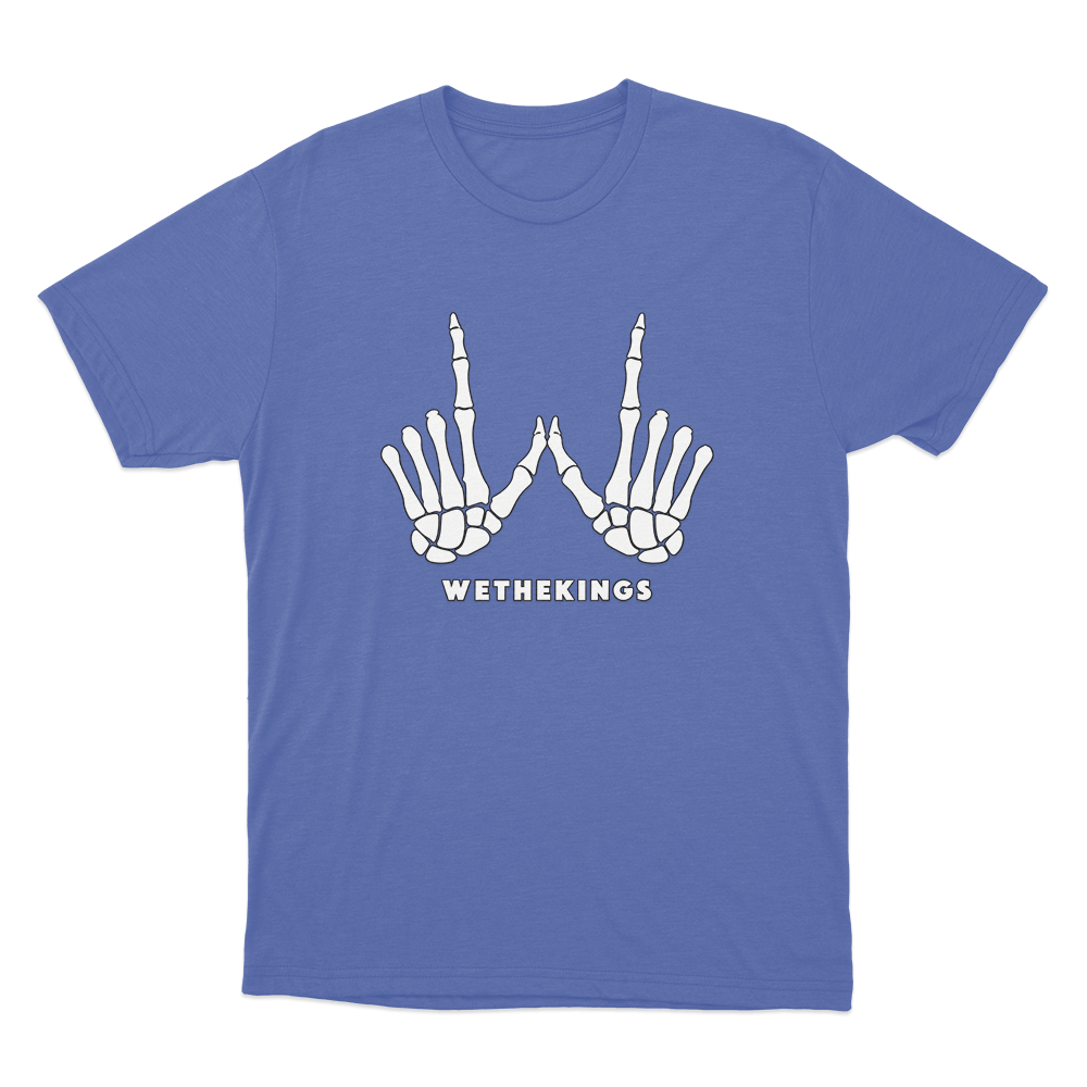 WTK Skeleton Unisex T Shirt Blue WTK Skeleton Unisex T Shirt Blue