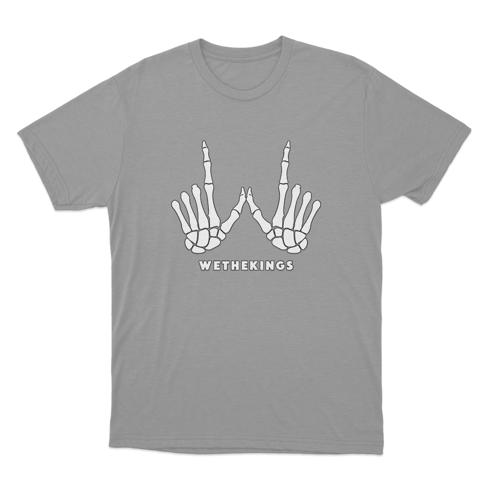 WTK Skeleton Unisex T Shirt Grey WTK Skeleton Unisex T Shirt Grey