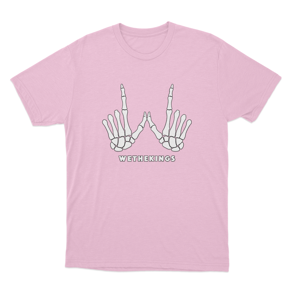 WTK Skeleton Unisex T Shirt Pink WTK Skeleton Unisex T Shirt Pink