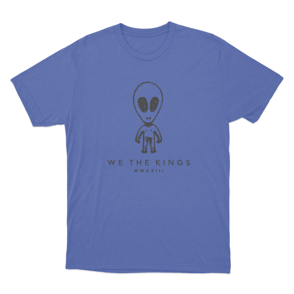 We The Kings Alien Unisex T Shirt Blue We The Kings Alien Unisex T Shirt Blue