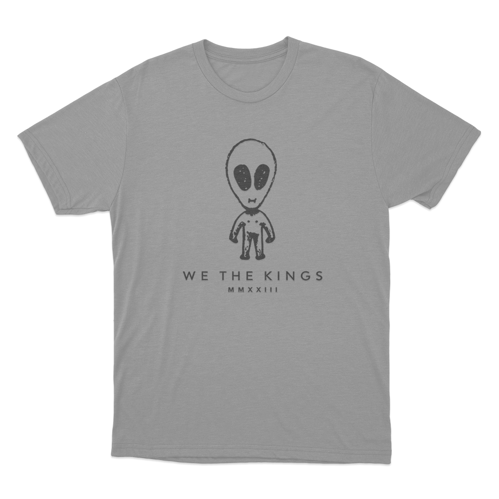 We The Kings Alien Unisex T Shirt Grey We The Kings Alien Unisex T Shirt Grey