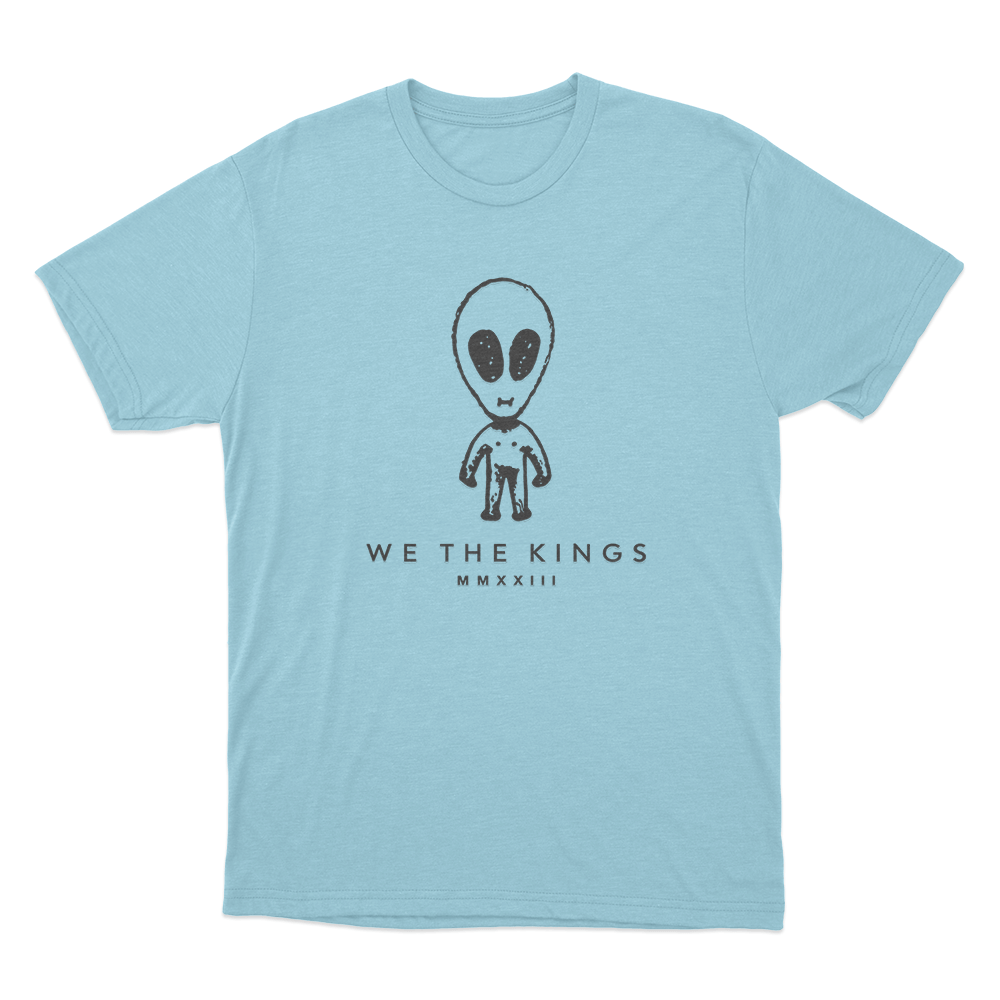 We The Kings Alien Unisex T Shirt Sky Blue We The Kings Alien Unisex T Shirt Sky Blue