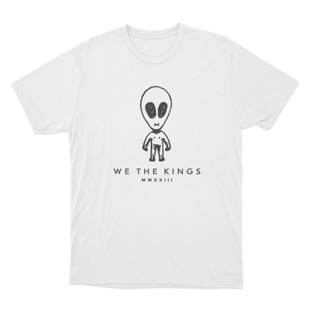 We The Kings Alien Unisex T Shirt White We The Kings Alien Unisex T Shirt White