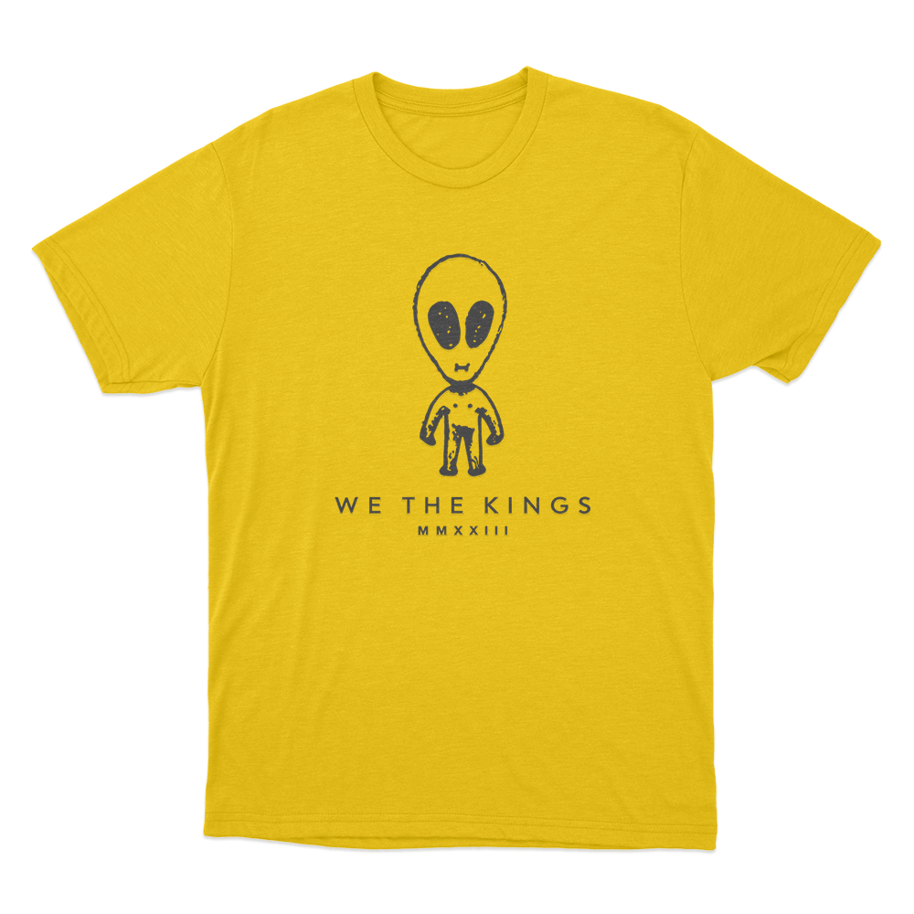 We The Kings Alien Unisex T Shirt Yellow We The Kings Alien Unisex T Shirt Yellow