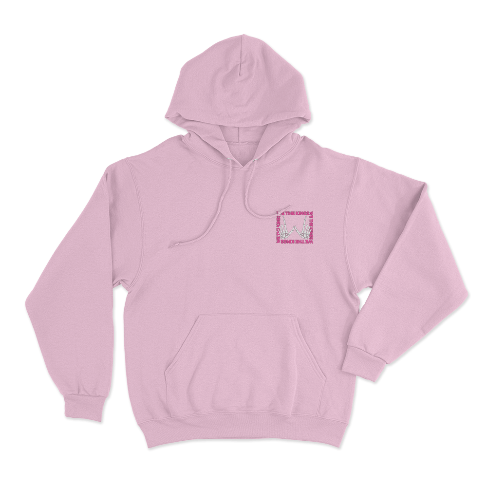 We The Kings Skeleton Unisex Hoodie Pink We The Kings Skeleton Unisex Hoodie Pink