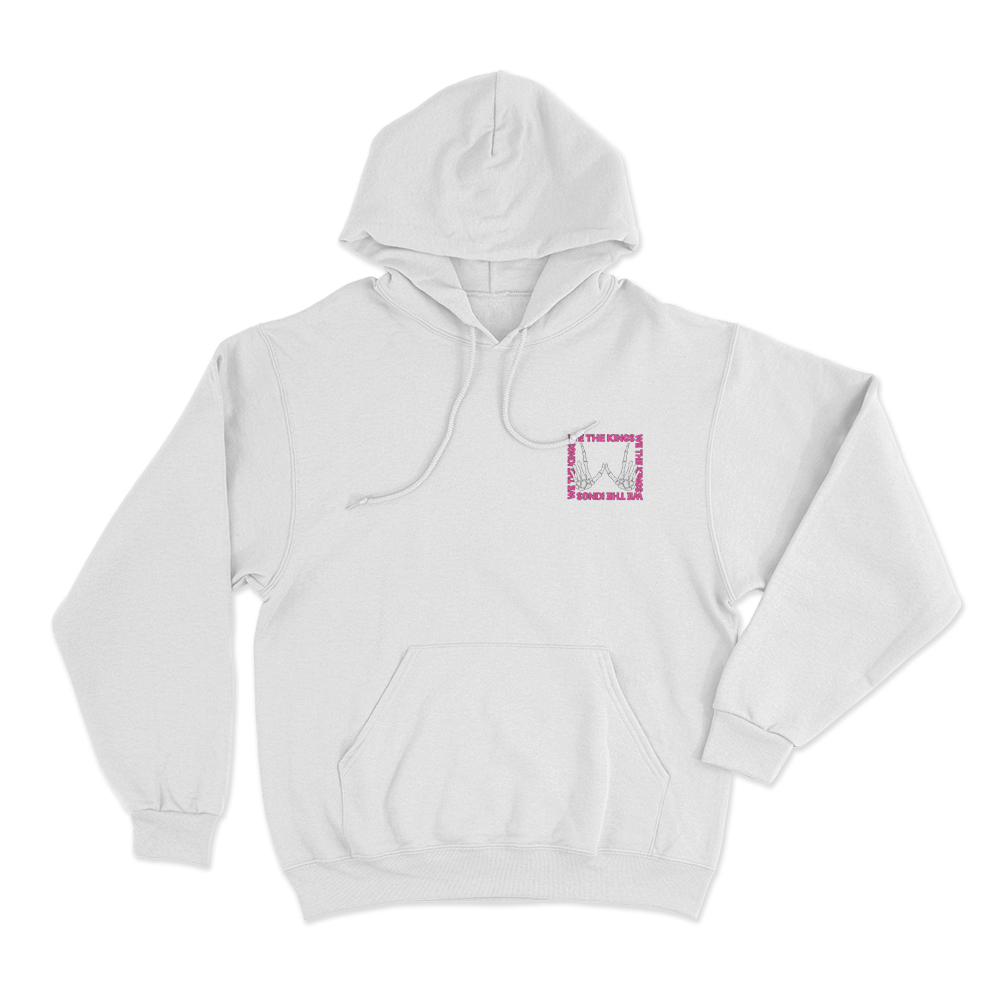 We The Kings Skeleton Unisex Hoodie White We The Kings Skeleton Unisex Hoodie White