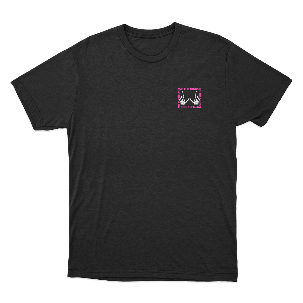 We The Kings Skeleton Unisex T Shirt Black We The Kings Skeleton Unisex T Shirt Black
