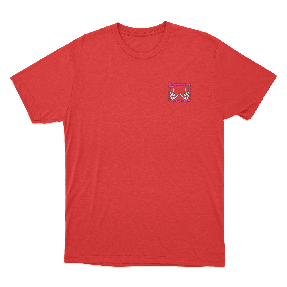 We The Kings Skeleton Unisex T Shirt Red We The Kings Skeleton Unisex T Shirt Red